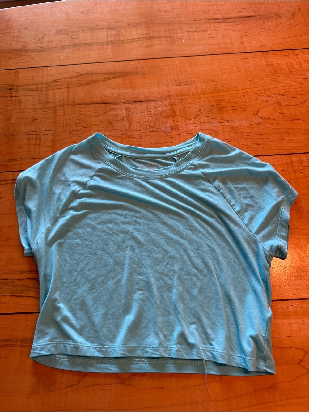 Aerie XS blue crop top